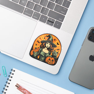  gember heks Halloween Sticker