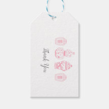  gember potje roze cadeau Labels
