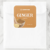 Gember Powder Spice Label Sticker (Tas)
