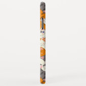 Gember wit zwart kat diagonaal patroon Case-Mate iPhone case (Achterkant/rechts)