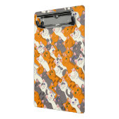 Gember wit zwart kat diagonaal patroon mini klembord (Angled2)