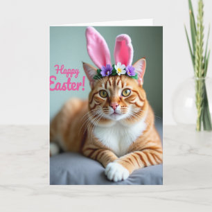 Gemberkat bloemenkrans kaart