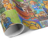 gemberkatten cadeaupapier (Rol Hoek)