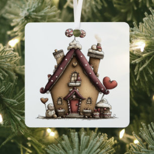 Gemberkoek Wonderland Metalen Ornament