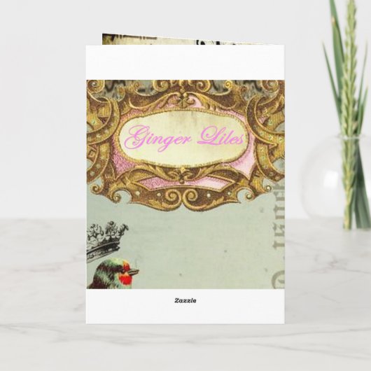 gemberkruis notitiekaartje (Achterkant)