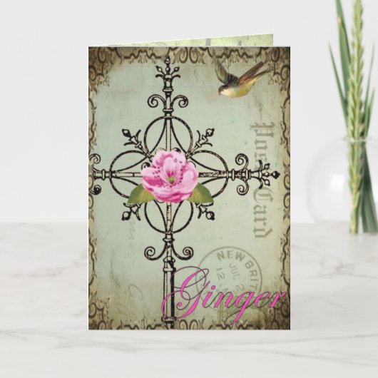 gemberkruis notitiekaartje (Voorkant)