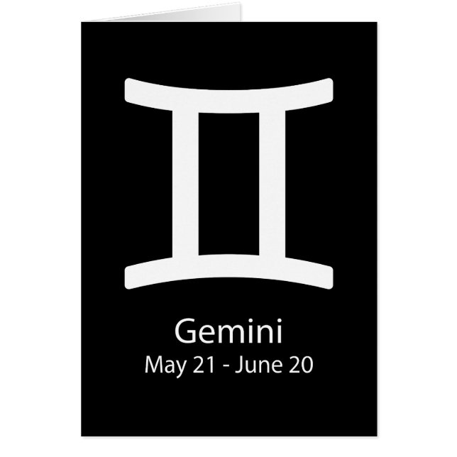 Gémeaux signe du zodiaque Astrologie (Devant)