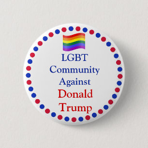 Gemeenschap LGBT tegen Donald Trump Button