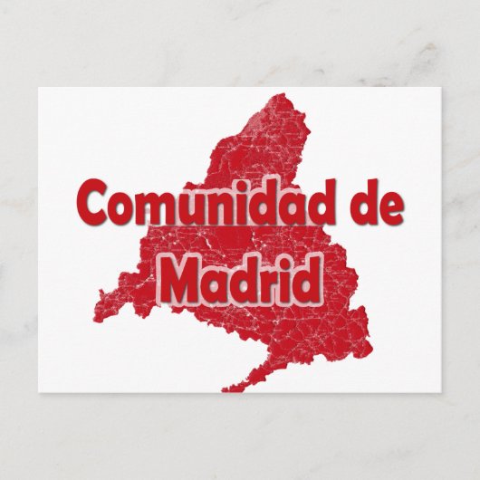 Gemeenschap Madrid Briefkaart (Voorkant)