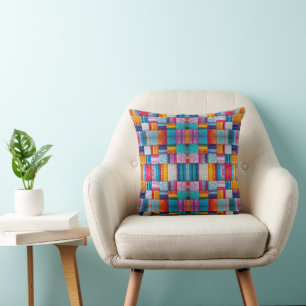 Gemeenschap Quilt van Eenheid en Diversiteit Kussen
