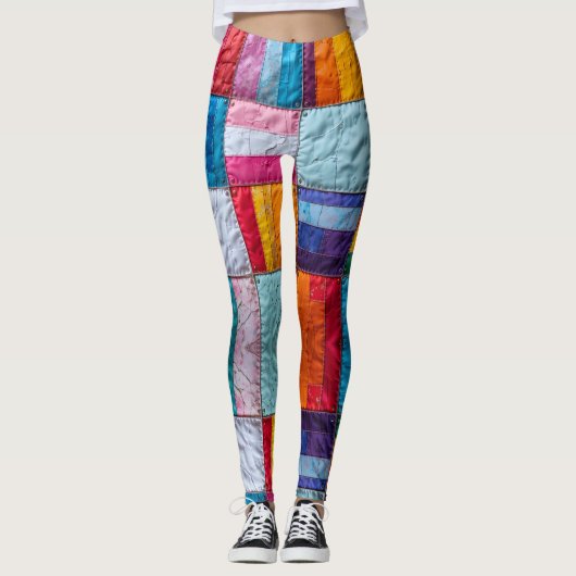 Gemeenschap Quilt van Eenheid en Diversiteit Leggings (Voorkant)