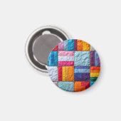 Gemeenschap Quilt van Eenheid en Diversiteit Magneet (Voorkant / Achterkant)