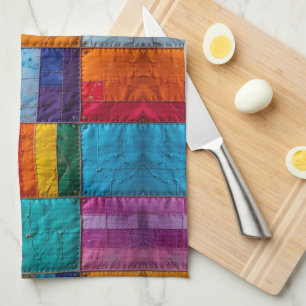 Gemeenschap Quilt van Eenheid en Diversiteit Theedoek