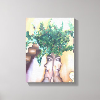 Gemeenschappelijk Leven en Vooruitgang - Surrealis Canvas Afdruk