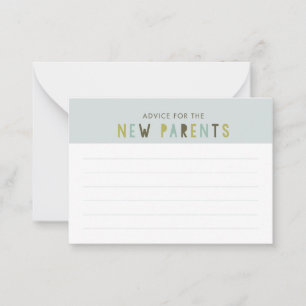 Gemeenschappelijke inspanning koppels Baby shower Advieskaart