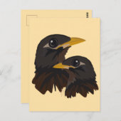 Gemeenschappelijke Mina Vogels Briefkaart (Voorkant / Achterkant)