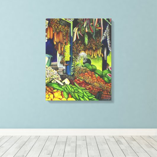 Gemeenschappelijke Threads van menselijke interact Canvas Afdruk (Insitu (Houten vloer))