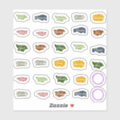 Gemeenschappelijke woorden voor alledaagse planner sticker (Vel)