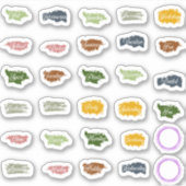 Gemeenschappelijke woorden voor alledaagse planner sticker (Voorkant)