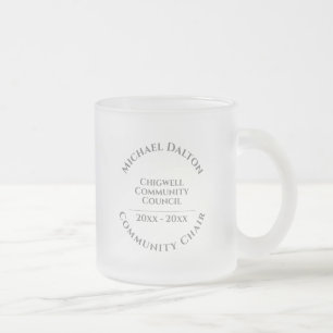 Gemeenschapsvoorzitter Matglas Koffiemok