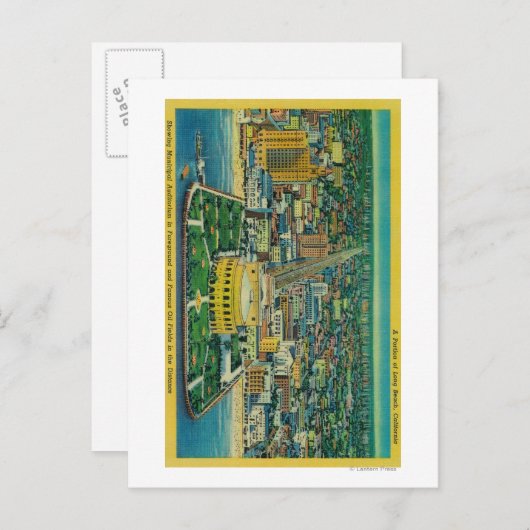 Gemeentelijke Auditorium op strand Briefkaart (Voorkant / Achterkant)