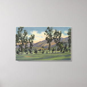 Gemeentelijke Golfcursus in Griffith Park Canvas Afdruk