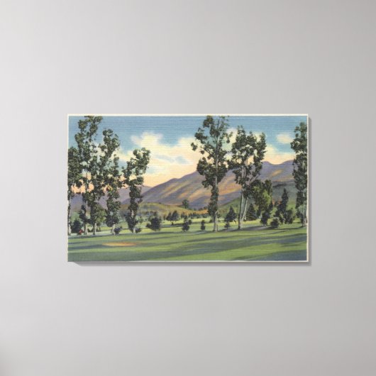 Gemeentelijke Golfcursus in Griffith Park Canvas Afdruk (Voorkant)