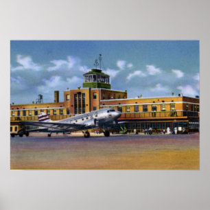 Gemeentelijke luchthaven Kansas City Missouri Poster