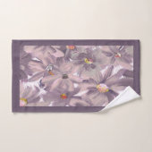 Gemeentte roze gekleurde bloemen om het even welke bad handdoek (Handdoek)