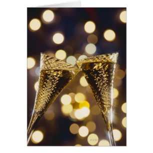 Gemelde champagneflut, close-up