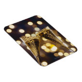 Gemelde champagneflut, close-up magneet (Rechterzijde)