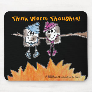 Gemelde Marshmallows Muismat