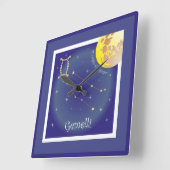 Gemelli 21 maggio al 21 giugno Uhr Vierkante Klok (Hoek)