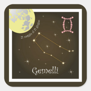 Gemelli 21 maggio Al de 21 giugno autocollants