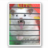Gemene Hamster Sticker (Voorkant)