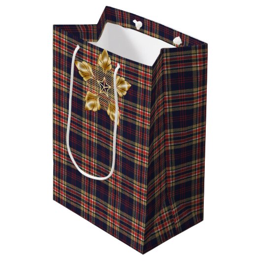 Gemenebest - Origineel Scottish Tartan Medium Cadeauzakje (Voorkant Gekanteld)