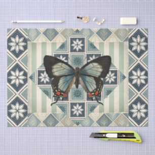 Gemengd Abstract Patroon & Vlinder Decoupage Tissuepapier