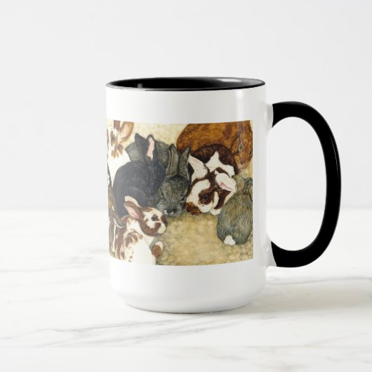 Gemengd Bedrijf - Baby Rabbits Coffee-Mok Mok (Rechts)