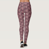 Gemengd bruin cirkelpatroon leggings (Achterkant)