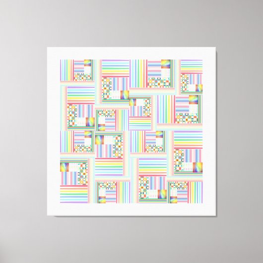 gemengd doolhof canvas afdruk (Voorkant)