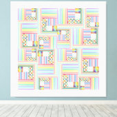 gemengd doolhof canvas afdruk (Insitu (Houten vloer))