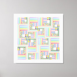 gemengd doolhof canvas afdruk