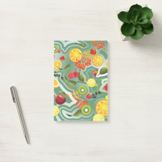 Gemengd Fruit 7 Post-it® Notes (Kantoor)