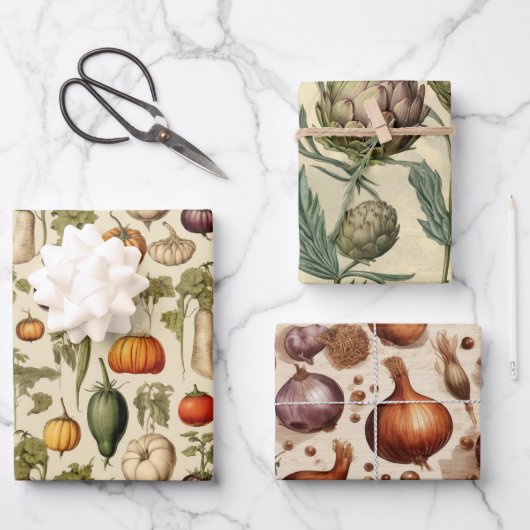 Gemengd Groenten Verpakpapier Inpakpapier Vel (Voorkant)