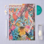 Gemengd Papier Kat Collage Tissuepapier (Craft)