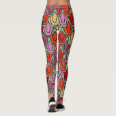 Gemengd Tulpveld Leggings (Achterkant)