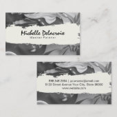 Gemengd verf | Zwart-wit Visitekaartje (Voorkant / Achterkant)