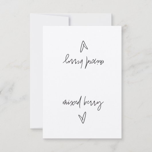 Gemengde Berry Food Label Tent Kaart (Voorkant)