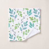 Gemengde Blauwgroen, groene Waterverf verliest pat Bad Handdoek (Wasdoekje)