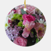 Gemengde bloem keramisch ornament (Achterkant)
